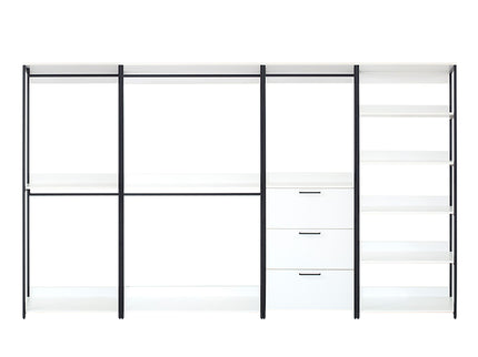 Fiona - Freestanding 4 Tower Walk-In Closet System - White