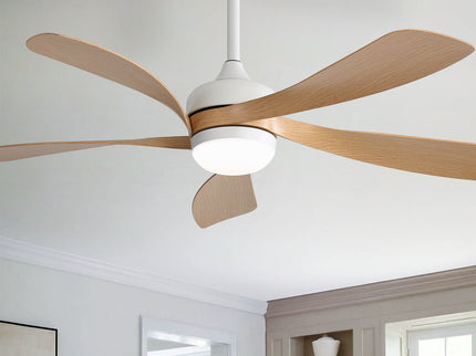 45" Ceiling Fan With DC Motor Smart App Control Quiet Reversible Operation Dimmable Lighting And Timer