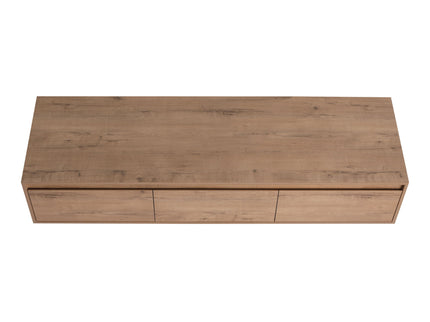 Modern Minimalist Bathroom Cabinet With Soft Close Drawers And Floating Mounting Design