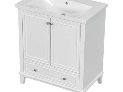 Modern Bathroom Vanity With Sink Combo, Multi Functional Cabinet With Doors And Drawer