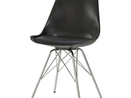 Padded Dining Chair (Set of 2) - Black