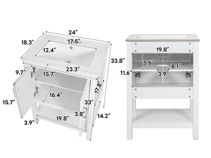 Modern Bathroom Vanity With Elegant Twill Design