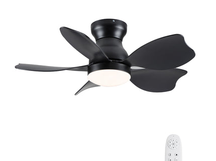 Low Profile Flush Mount Ceiling Fan With Light