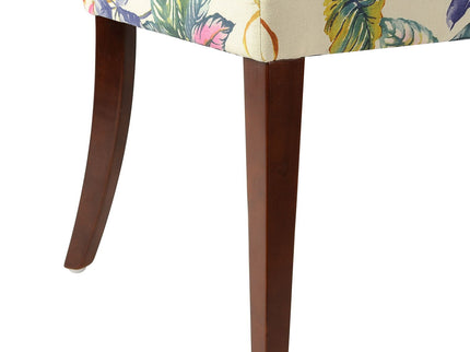 Paradise - Upholstered Accent Chair Printed On - Off-White Floral