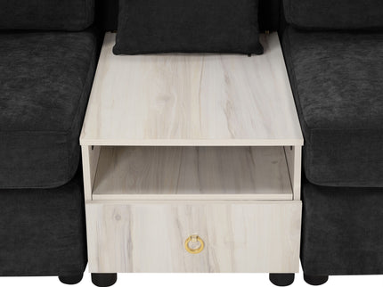Modular Sofa Couch With Storage Armrest And Center Console