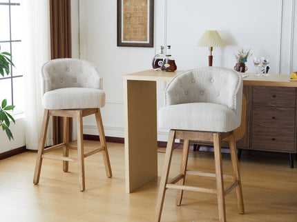 360 Degree Rotation Swivel Counter Stools (Set of 2)