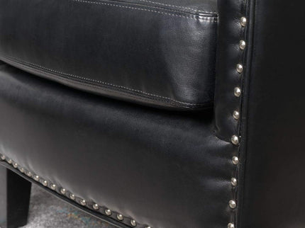 Enigmatica - Upholstered Club Chair With Nailhead Trim
