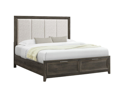 Melissa - 5 Piece Storage Bedroom Set With Padded Headboard