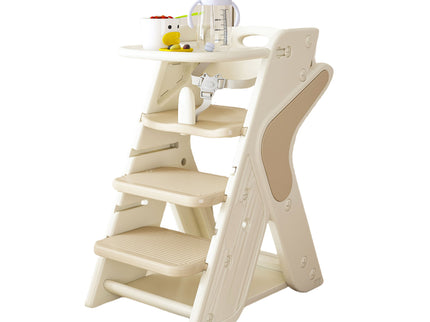 Multifunctional Growing Up Dining Chair With Adjustable Height And 5 Point Seat Belts