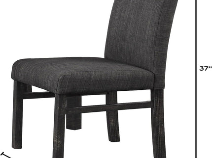 5 Piece Transitional Dining Set With Table And Upholstered Chairs