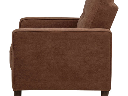 Heather - Track Arm Tufted Accent Chair - Rust