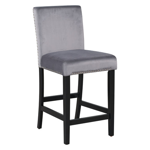 5-Piece Counter Height Dining Table Set With One Faux Marble Top Dining Table And Four Upholstered Chairs