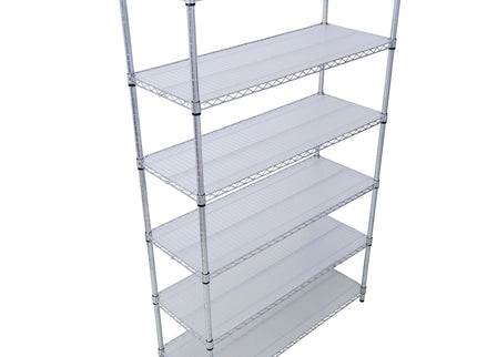 6 Tier 6000Lbs Capacity Nsf Metal Shelf Wire Shelving Unit, Heavy Duty Adjustable Storage Rack With Wheels & Shelf Liners For Commercial Grade Utility Steel Storage Rack