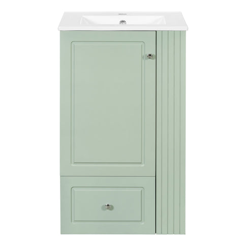 Modern Freestanding Bathroom Vanity With Sink, Soft-Close Drawer, Towel Bar