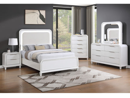 Bedroom Chest With 5 Drawers Storage Furniture - White