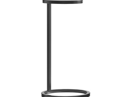 Cerro - Round Accent Table - Antique Bronze / White Marble