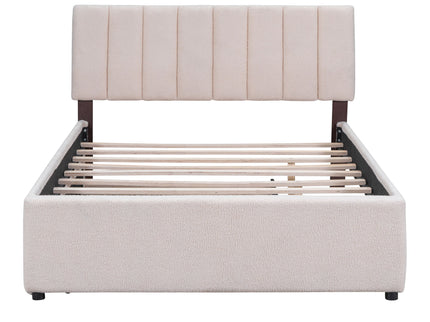 Upholstered Platform Bed With Trundle