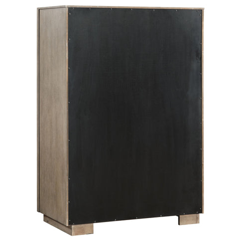 Prescott - 5 Drawer Bedroom Chest With Mitered Trim - Taupe