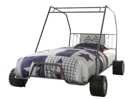Xander - Twin Go Kart Bed - Gunmetal