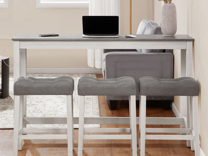 4 Piece Bar Table Set With Power Outlet