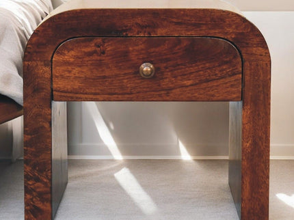 Disc Nightstand - Walnut