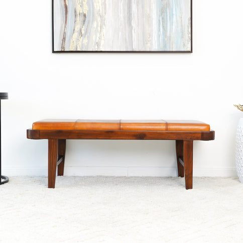 Maddox - Bench - Rustic / Tan