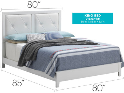 Padded Headboard Bed