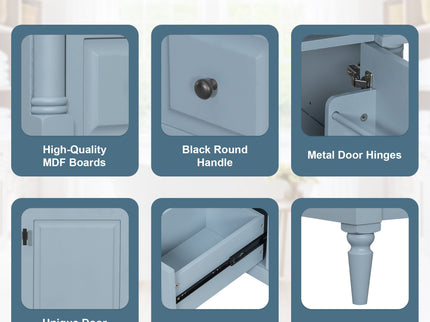 Modern Bathroom Vanity With Sink, Freestanding Cabinet With Flip Drawer & Adjustable Shelf