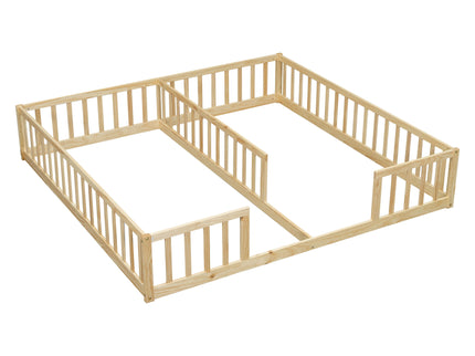 Double Floor Bed With Fence, Guardrails, Without Door