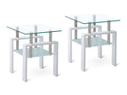 White / 2 Pieces / End Tables