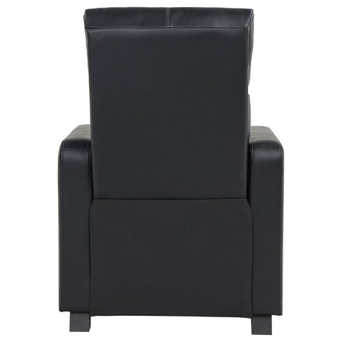 Push Back Recliner - Black