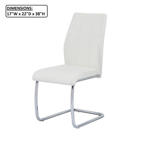Dining Chair, Soft Upholstered (Set of 2) - White