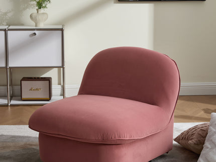 Pumpkin Shaped Swivel Accent Chair, 360 Degree Rotation For Living Room