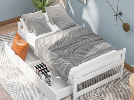 Platform Bed With 2 Drawers