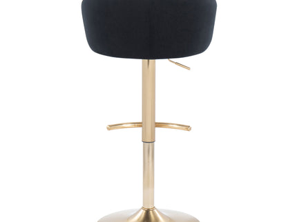 Claire - Contemporary / Glam Adjustable Bar Stool (Set of 2)