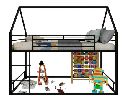 Bunk Bed With Safety Guardrails, No Box Spring Needed