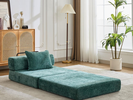 Convertible Floor Sofa Bed With Fixed Shape Frame For Living Room