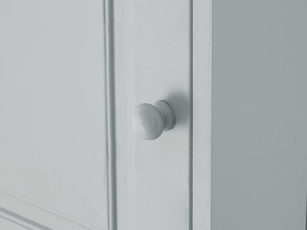 Multi Functional Corner Cabinet With Adjustable Shelves And 2 Doors
