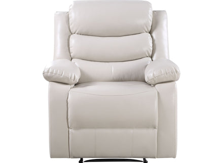 Eilbra - Synthetic Leather Power Motion Recliner - Beige