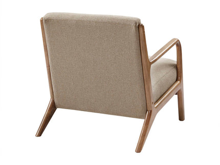 Mid-Century Style Lounge Chair With Upholstered Seat