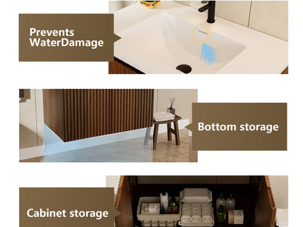 Folding Wall Cabinet With Creamic Sink