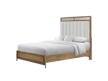 Elegant Design Upholstered And Strap Panel Bed