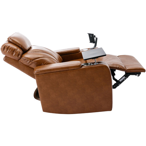 Power Motion Recliner Electric Power Recliner With USB Charging Port, Hidden Arm Storage, Convenient Cup Holder And tooth Speaker