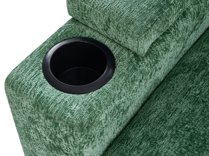Pull Out Sofa Bed Loveseat With Twin Mattress, Cup Holders And Arm Storage