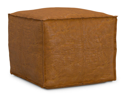 Brody - Square Pouf - Tan