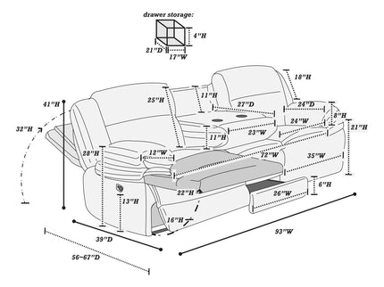 Modern Motion Sofa Set
