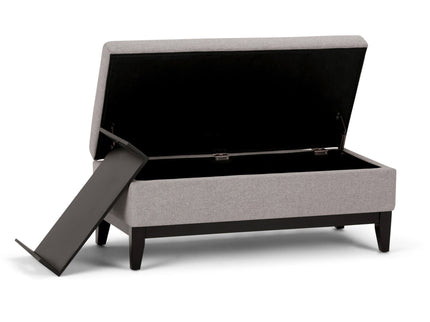 Oregon - Contemporary Storage Ottoman Bench With Tray