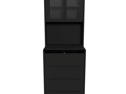 3 In 1 Vanity Table With LED Mirror & Storage Stool For Bedroom