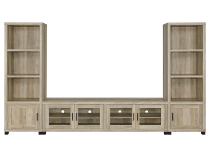 Heron - 3 Piece TV Entertainment Center - Natural