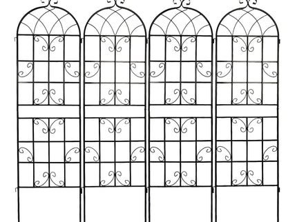 Metal Garden Rustproof Trellis For Climbing Plants Outdoor Flower Support